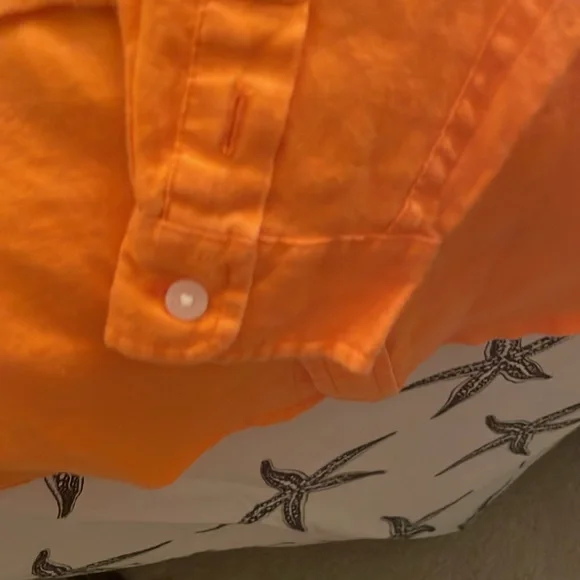 Janie and Jack size 4 NWOT orange long sleeve shirt perfect condition - Picture 6 of 8